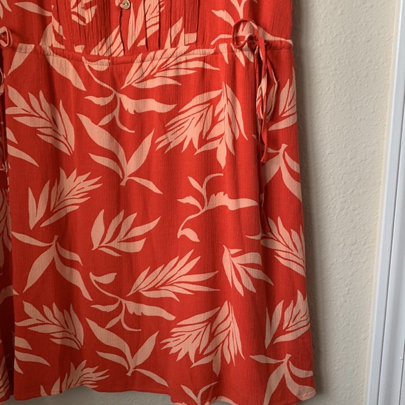 Loft coral color floral print dress🌼 - Picture 7 of 13